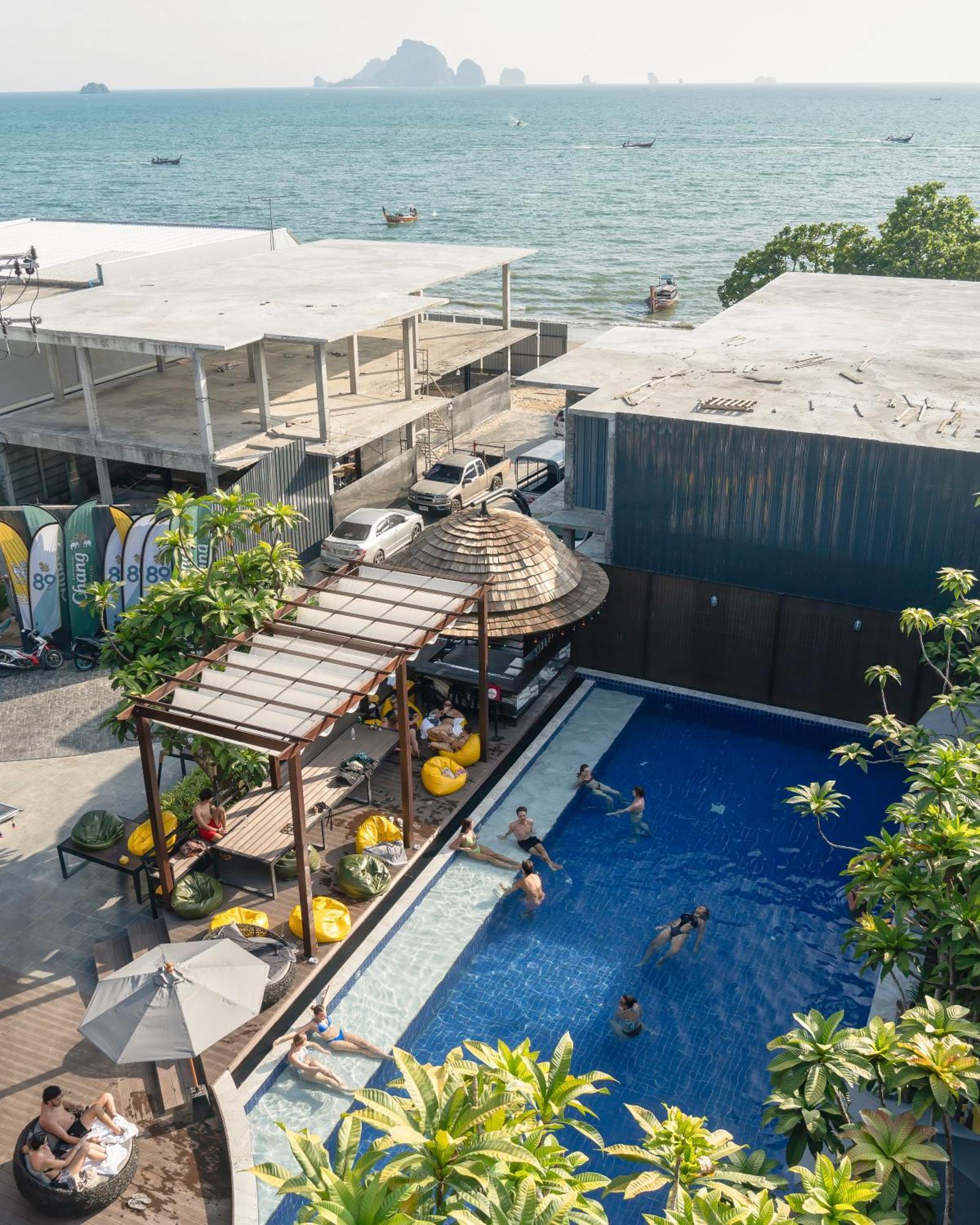 Sea Beach Hostel & Club Aonang Beachfront Ao Nang Exterior foto